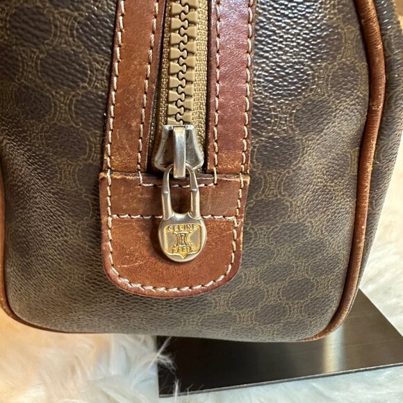 Celine Brown and Tan Satchel - Picture 7 of 14